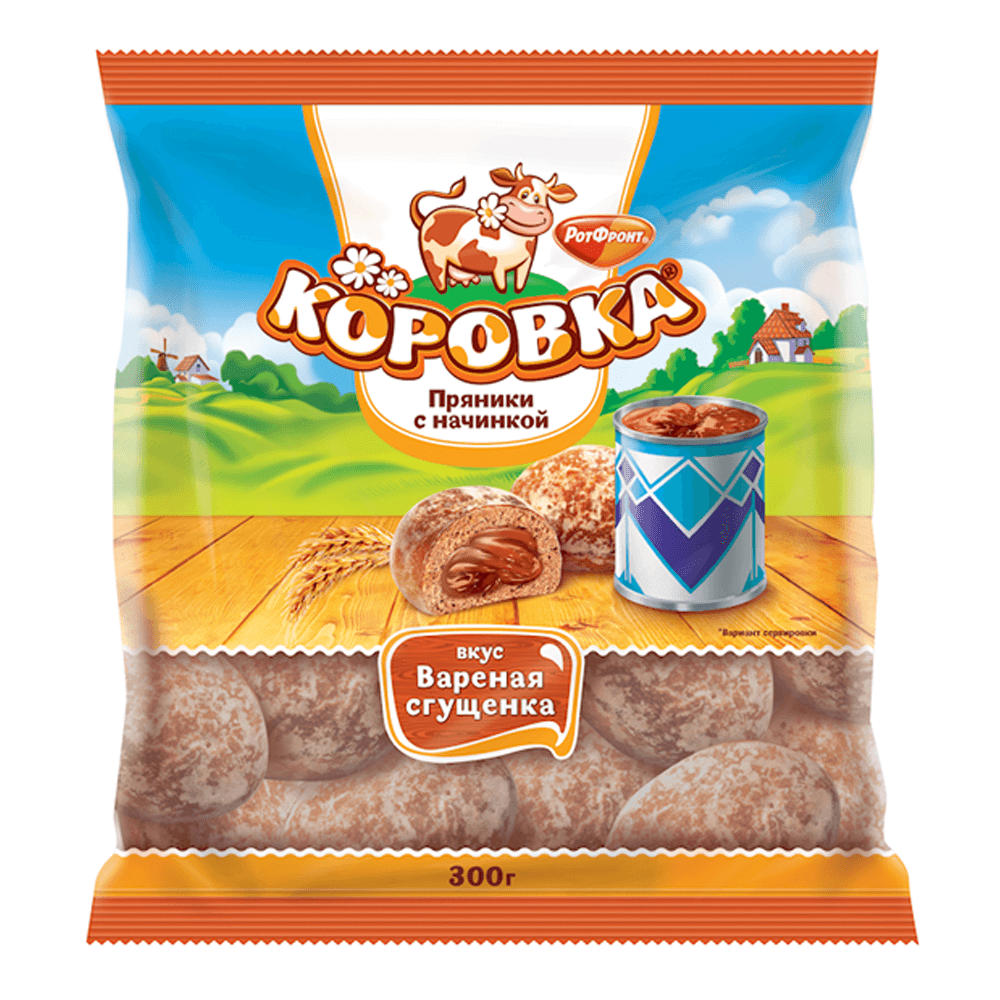 Пряник «Коровка» со сгущенным молоком – 10,58 унций (300 г)